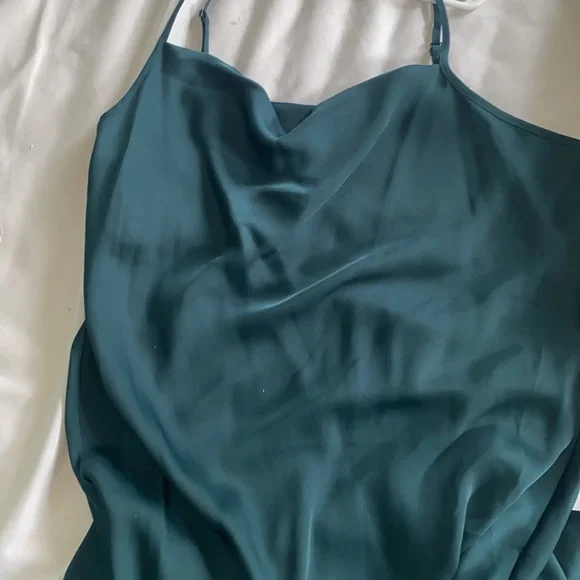 Banana Republic Emerald Green Adjustable Strap Dress - Picture 4 of 4